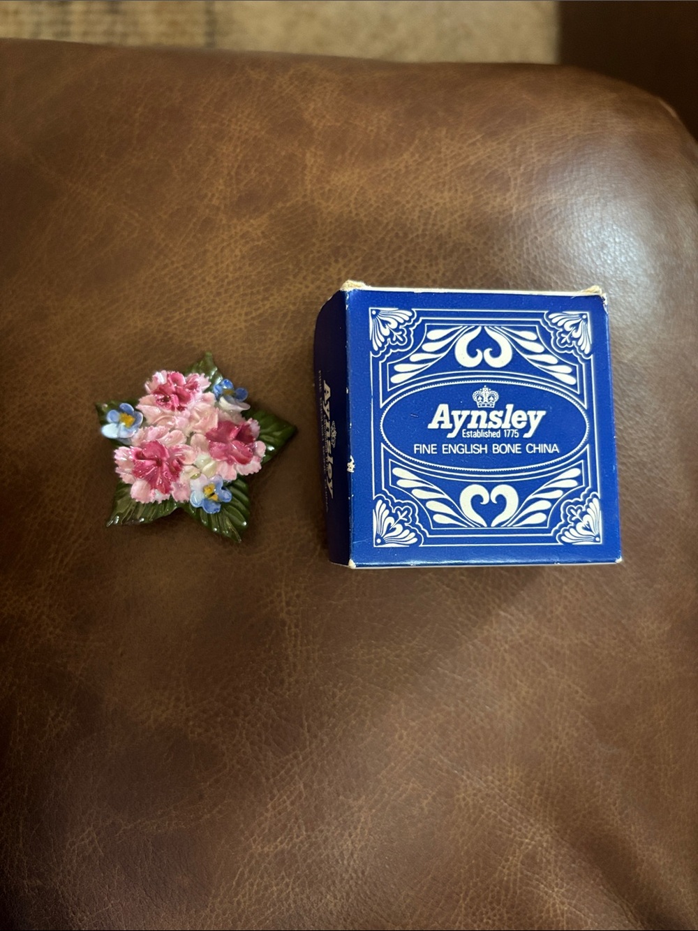 Aynsley English bone China floral brooch